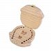 GreenSun(TM) cute wood Tooth Box organizer for baby save Milk teeth Wood storage great gifts more than 3year creative for kids image