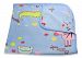 30x30 Inch Soft Fleece Swaddling Baby Blanket - Assorted Style Print and Solid Blankets by bogo Brands (Blue - Hearts)