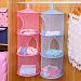 GreenSun(TM) Foldable Hanging Storage Basket 3 Shelf Net Kids Toy Underwear bra Organizer Bag