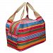 GreenSun(TM) Lunch Bag Insulated Cold Canvas Stripe Kids Baby Picnic Carry Case Portable Neoprene Zipper Storage 7 Color