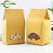GreenSun(TM) 50pcs Kraft Paper Open Top Window Bag Tea Powder Coffee Nuts Grain Storage Bag Take-out Food Bag Paper Gift Bag For Children