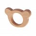 Baoblaze Cute Animal Shape Natural Wooden Baby Teether Toys DIY Teething Nursing Jelwery Pendant Charm - Bear Head, as described