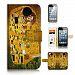 iPhone 5 5S / iPhone SE Flip Wallet Case Cover & Screen Protector Bundle! A0007 The Kiss klimt