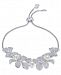 Danori Rose Gold-Tone Imitation Pearl & Crystal Pave Flower Slider Bracelet, Created for Macy's