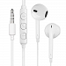 3.5mm Wired Earphones, White In-Ear Stereo Headphones with Mic Headset for iPhone/Sony/Sumsung etc (EVN7801A)