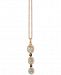 Le Vian Chocolatier Neopolitan Opal (5/8 ct. t. w. ) & Diamond (1/4 ct. t. w. ) 18" Pendant Necklace in 14k Rose Gold