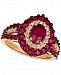 Le Vian Certified Passion Ruby (2 ct. t. w. ) & Diamond (1/4 ct. t. w. ) Ring in 14k Rose Gold