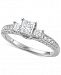 Diamond Princess Engagement Ring (1 ct. t. w. ) in 14k White Gold