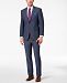 Perry Ellis Men's Slim-Fit Stretch New Blue Textured Suit