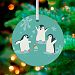 Oopsy Daisy Keepsake Ornament, Snow Party Penguins, 3"x 3"