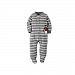 Carter's Baby Boys' "Stripy Penguin" Footed Coverall - heather gray, 9 months