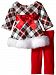 Bonnie Baby Baby-girls Spangled Plaid Santa Playwear Set 4T