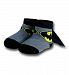 Batman Infant Socks with Cape, Black/Grey