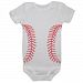 Bambino Balls Short Sleeve Baseball Outfit. Extra Large. White and Red.