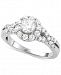 Diamond Halo Engagement Ring (1-1/7 ct. t. w. ) in 14k White Gold
