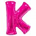 Kaleidoscope Foil Letter Balloon (K) (Pink)