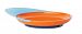 Boon Catch Plate with Spill Catcher, Orange/Blue by Boon