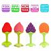 QICI 4 Pack Baby Teething Toys with PacifierSoft Silicone Fruit Teething Toys