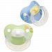NUK 2 Pack Designer Pull BPA Free Silicone Pacifier, Baglet, Size 2, Blue/Green