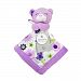 Carter's Purple Bear Security Blanket with Plush by Triboro Quilt