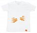 Uh-oh Industries ML2045TWH The Messy Line - White Cheesy Fingers 5T top