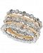 lonna & lilly Two-Tone 5-Pc. Set Crystal Rings, Created for Macy's