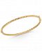 Textured Bangle Bracelet in 14k Gold