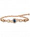 Le Vian Strawberry & Nude Blueberry Sapphire (3/4 ct. t. w. ) & Diamond (1-1/2 ct. t. w. ) Link Bracelet in 14k Rose Gold