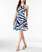 Vince Camuto Geo-Print Fit & Flare Dress