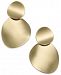 kate spade new york Gold-Tone Curved Disc Double Drop Earrings