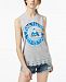 Hybrid Juniors' Pink Floyd Lace-Trimmed Graphic Tank Top