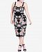 City Chic Trendy Plus Size Floral-Print Bodycon Dress