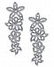 I. n. c. Woman Silver-Tone Pave Flower Statement Earrings, Created for Macy's