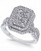 Diamond Multi-Halo Cluster Engagement Ring (1-5/8 ct. t. w. ) in 14k White Gold