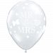 Qualatex 11 Inch Diamond Clear Mr & Mrs Latex Balloon (One Size) (Clear)