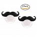 Baby Funny Pacifier Cute Kissable Mustache Pacifier For Babies and Toddlers Unisex - BPA Free Latex Free made With Silicone -Pack of 2 (Black2)