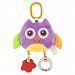 Baby Teether Toys Hanging Stroller Plush Toys Hanging Bed Spiral Activity Cartoon Teether Plush Toy (A: purple owl)