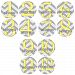 ZIG ZAG YELLOW GREY 1-12 Month Baby Monthly One Piece Stickers Baby Shower Gift Photo Shower Stickers
