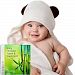 Organic Bamboo Hooded Baby Towel and Washcloth Set - Keeps Baby Warm and Dry Extra Soft Bath Towel with Hood for Boys Girls Newborn Infant and Toddler Unique Baby Shower Gift