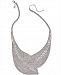 I. n. c. Woman Silver-Tone Crystal Mesh Statement Necklace, 17" + 3" extender, Created for Macy's
