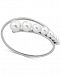 Majorica Sterling Silver Imitation Pearl Graduated Wrap Bangle Bracelet