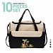 SOHO Collections, 10 Pieces Diaper Bag Set *Limited time offer* (Black color with Tiger)