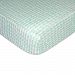 Lolli Living Sparrow Fitted Sheet – Mint Scallop – 100% Cotton Sheet, Fully Elasticized With Extra Deep Corners For Secure Fit, Gentle On Baby Skin.