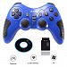 2.4GHz Wireless Game Controller Gamepad with Conversion adapter for Windows PC Laptop PS2 PS3