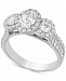 Diamond Oval Engagement Ring (2 ct. t. w. ) in 14k White Gold