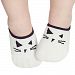 FANOUD Cute Baby Boy Girl Cartoon Cat Print Elastic Socks Antiskid Toddler Socks (S)