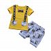 FANOUD Outfits Set, 2Pcs Infant Baby Kids Boys Letter Print Smile Tops+Pants Outfits Clothes Set (Yellow, L)