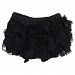 Black Lace Diaper Cover Bloomer 0-6 Months