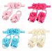 ROEWELL® 4 Sets of Baby's HeadBands/ Hair Bows and Barefoot Flowers Feet Accessories(set3)