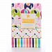 BananaFish Studio Collection Strips, Elephants and Dots Crib Bedding 3 Pack Receiving Blankets